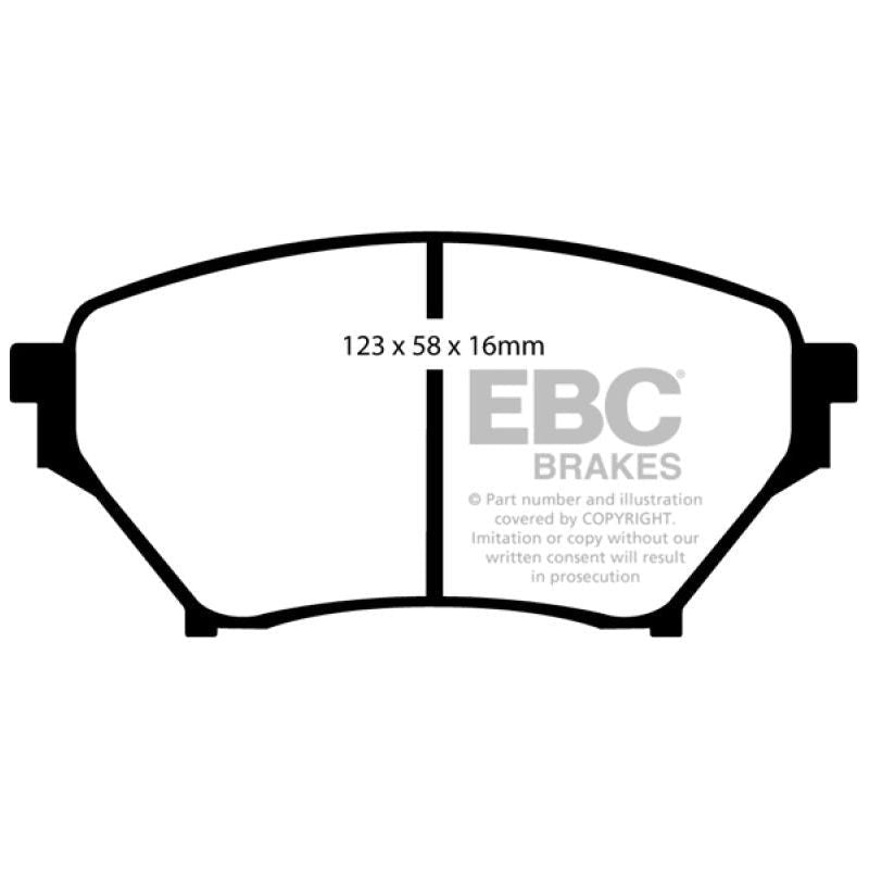 EBC 01-03 Mazda Miata MX5 1.8 (Sports Suspension) Greenstuff Front Brake Pads - SMINKpower Performance Parts EBCDP21452 EBC
