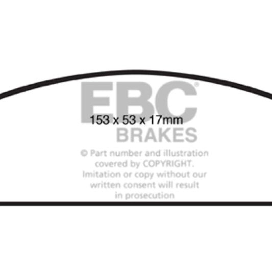 EBC 08-10 Pontiac G8 3.6 Redstuff Front Brake Pads-Brake Pads - Performance-EBC-EBCDP31833C-SMINKpower Performance Parts