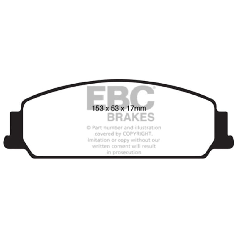 EBC 08-10 Pontiac G8 3.6 Yellowstuff Front Brake Pads-Brake Pads - Performance-EBC-EBCDP41833R-SMINKpower Performance Parts