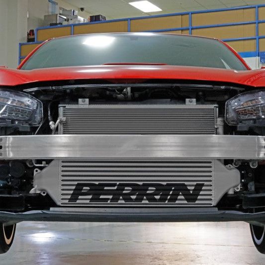 Perrin 2017+ Honda Civic Type R Front Mount Intercooler - Silver-Intercoolers-Perrin Performance-PERPHP-ITR-400SL-SMINKpower Performance Parts