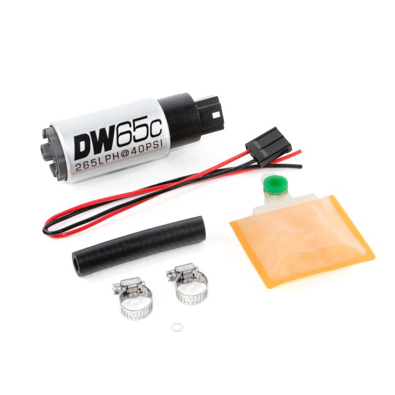 DeatschWerks 265 LPH DW65C Series Compact Fuel Pump w/o Mounting Clips (w/ Universal Install Kit)-Fuel Pumps-DeatschWerks-DWK9-651-1000-SMINKpower Performance Parts