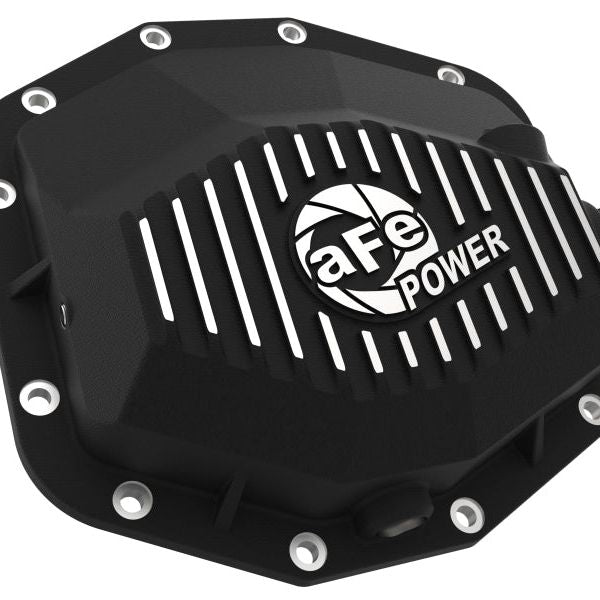 aFe POWER 21-22 Ram1500 TRX Hemi V8 6.2L PRO Series Rear Diff Cover Black w/Machined Fins & Gear Oil - SMINKpower Performance Parts AFE46-71281B aFe