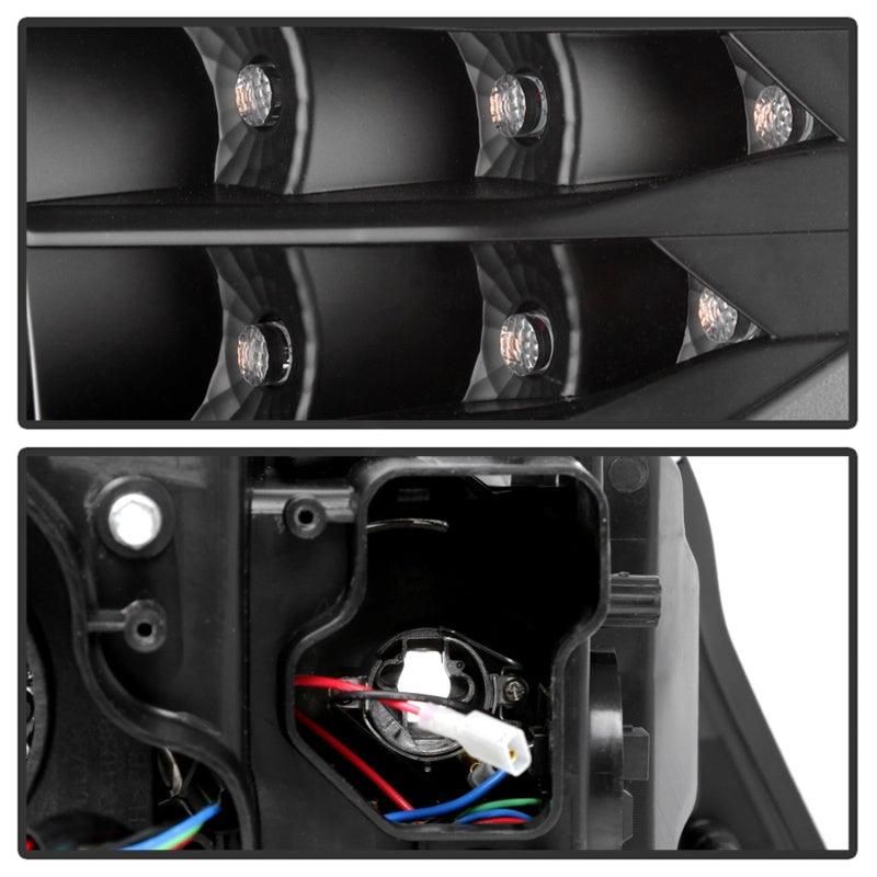 Spyder 09-12 BMW E90 3-Series 4DR Projector Headlights Halogen - LED - Black - PRO-YD-BMWE9009-BK - SMINKpower Performance Parts SPY5086488 SPYDER