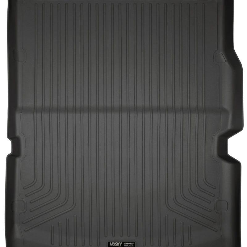 Husky Liners 11-22 Dodge Durango WeatherBeater (Over Folded 3rd Row) Black Rear Cargo Liner-Floor Mats - Rubber-Husky Liners-HSL20421-SMINKpower Performance Parts