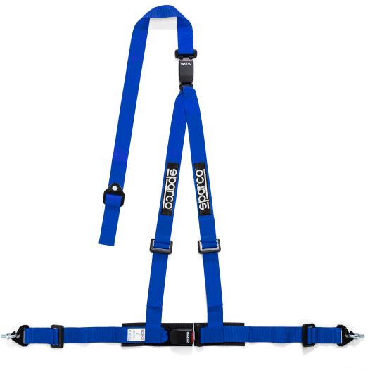 Sparco Belt 2 Inch Blue 3Pt Dbl Rel-Seat Belts & Harnesses-SPARCO-SPA04608DF1AZ-SMINKpower Performance Parts
