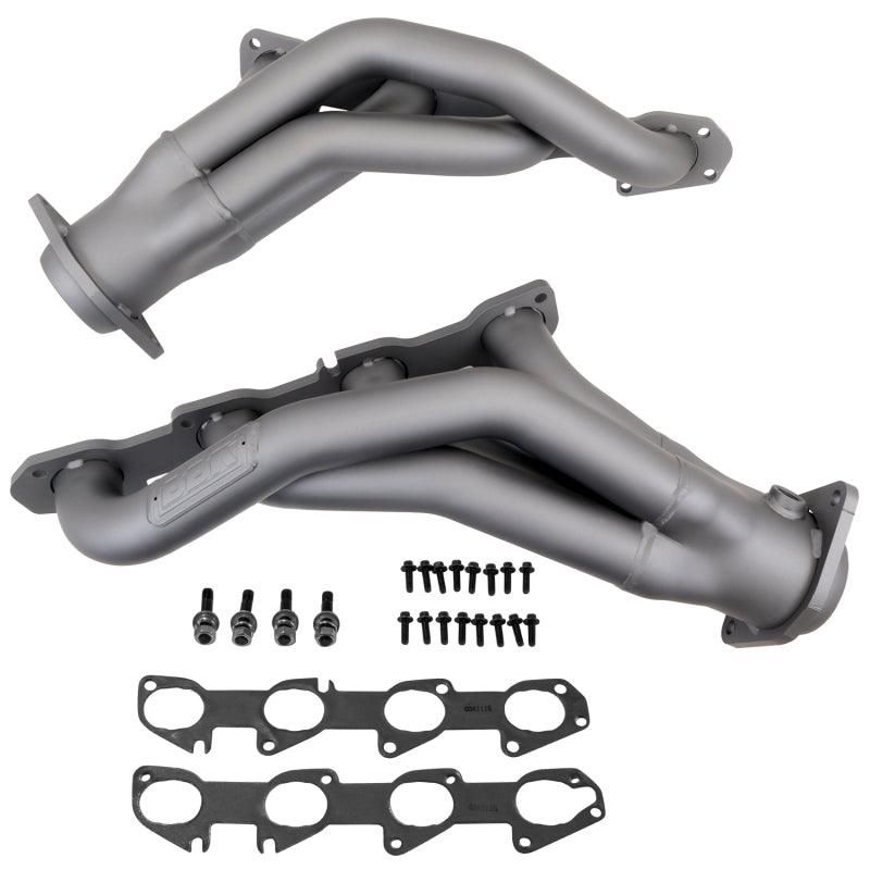 BBK 11-20 Dodge Challenger Hemi 6.4L Shorty Tuned Length Exhaust Headers - 1-7/8in Titanium Ceramic - SMINKpower Performance Parts BBK4019 BBK