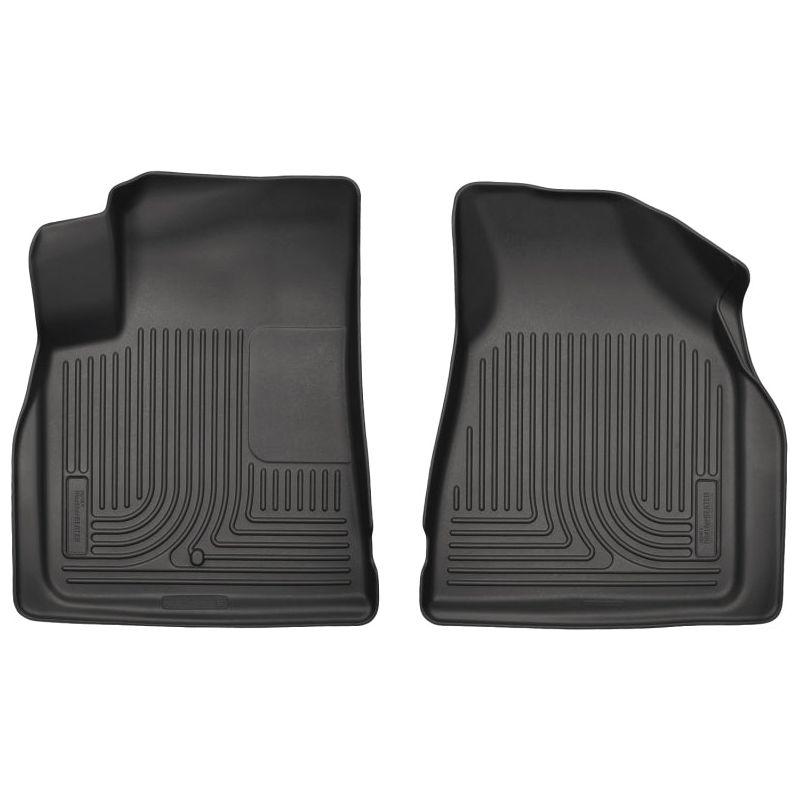 Husky Liners 09-14 Chevy Traverse/07-14 GMC Acadia Weatherbeater Black Front Floor Liners-Floor Mats - Rubber-Husky Liners-HSL18211-SMINKpower Performance Parts