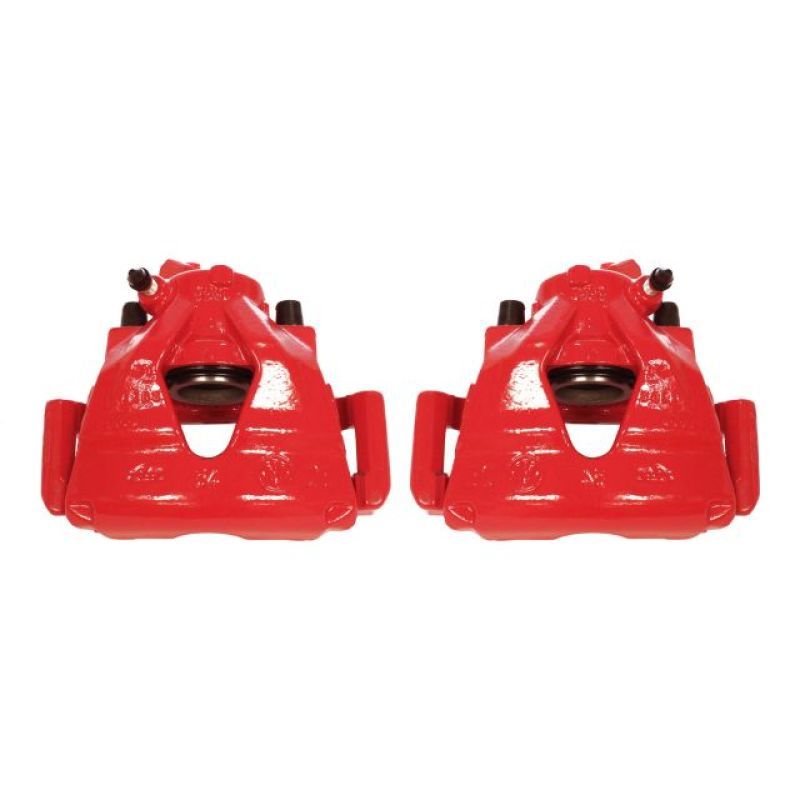 Power Stop 99-10 Volkswagen Beetle Front Red Calipers w/Brackets - Pair - SMINKpower Performance Parts PSBS2014 PowerStop
