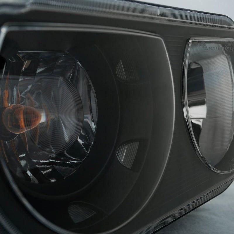 ANZO 2008-2014 Dodge Challenger Crystal Headlights Black-Headlights-ANZO-ANZ121526-SMINKpower Performance Parts