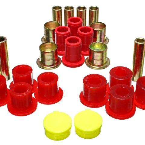 Energy Suspension 87-04 Dodge Dakota / 98-03 Durango 4WD Red Front End Control Arm Bushing Set-Bushing Kits-Energy Suspension-ENG5.3139R-SMINKpower Performance Parts