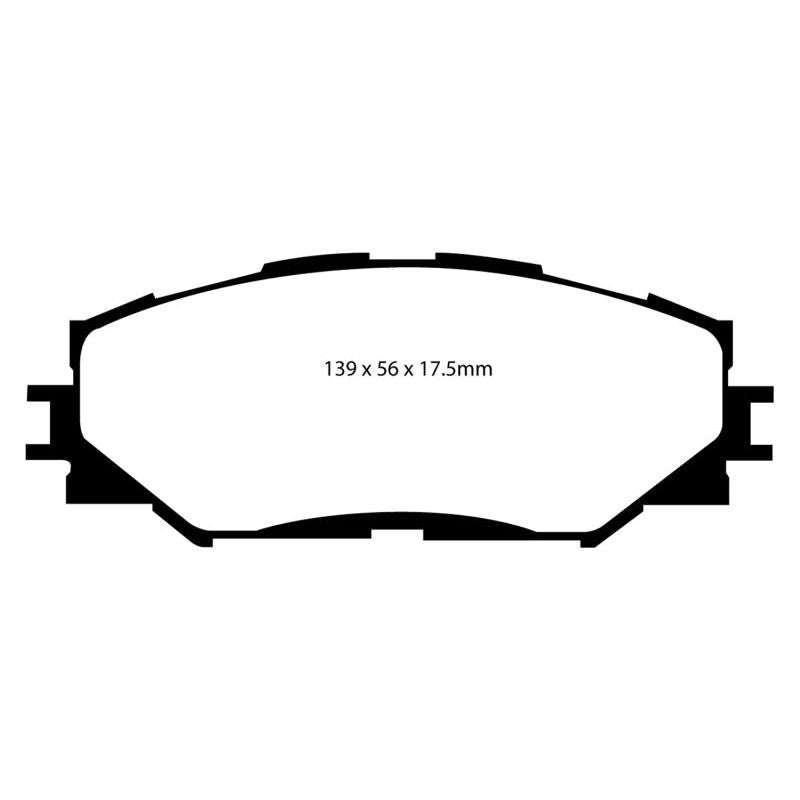 EBC 10-12 Lexus HS250h 2.4 Hybrid Yellowstuff Front Brake Pads-Brake Pads - Performance-EBC-EBCDP41791R-SMINKpower Performance Parts