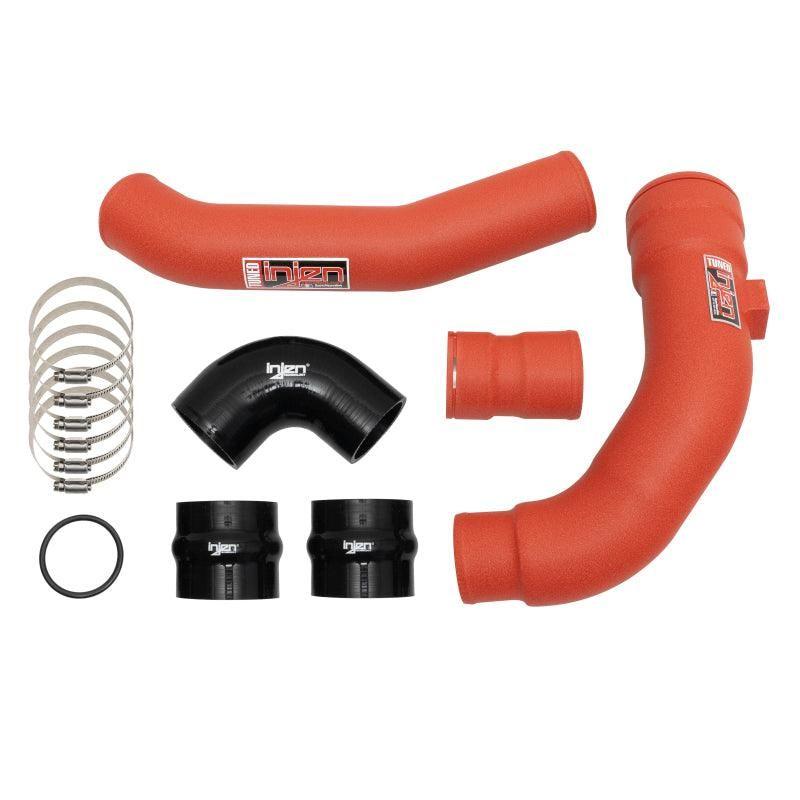 Injen 17-22 Ford F250/F/350/F-450/F-550 V8-6.7L Turbo Diesel Wrinkle Red Intercooler Piping Kit - SMINKpower Performance Parts INJSES9004ICPWR Injen