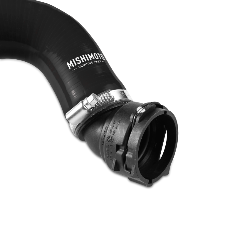 Mishimoto 15+ Ford Mustang GT Black Silicone Upper Radiator Hose-Hoses-Mishimoto-MISMMHOSE-MUS8-15UBK-SMINKpower Performance Parts