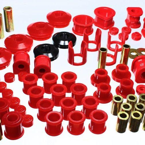 Energy Suspension 89-94 Nissan 240SX (S13) Red Hyper-Flex Master Bushing Set-Bushing Kits-Energy Suspension-ENG7.18106R-SMINKpower Performance Parts