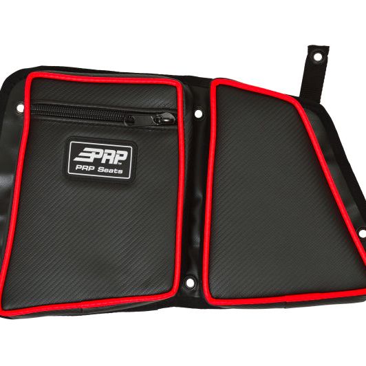 PRP Polaris RZR Rear Door Bag with Knee Pad for Polaris RZR (Driver Side)- Red - SMINKpower Performance Parts PRPE40-214 PRP Seats