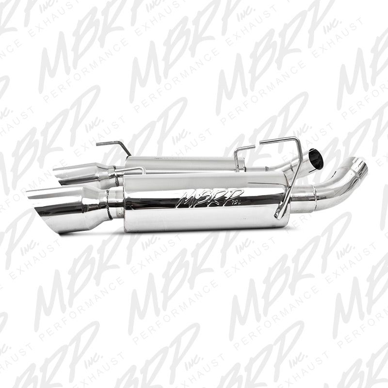 MBRP 05-10 Ford Mustang GT 5.0/Shelby GT500 Dual Mufflers Axle Back Split Rear T304-Axle Back-MBRP-MBRPS7200304-SMINKpower Performance Parts