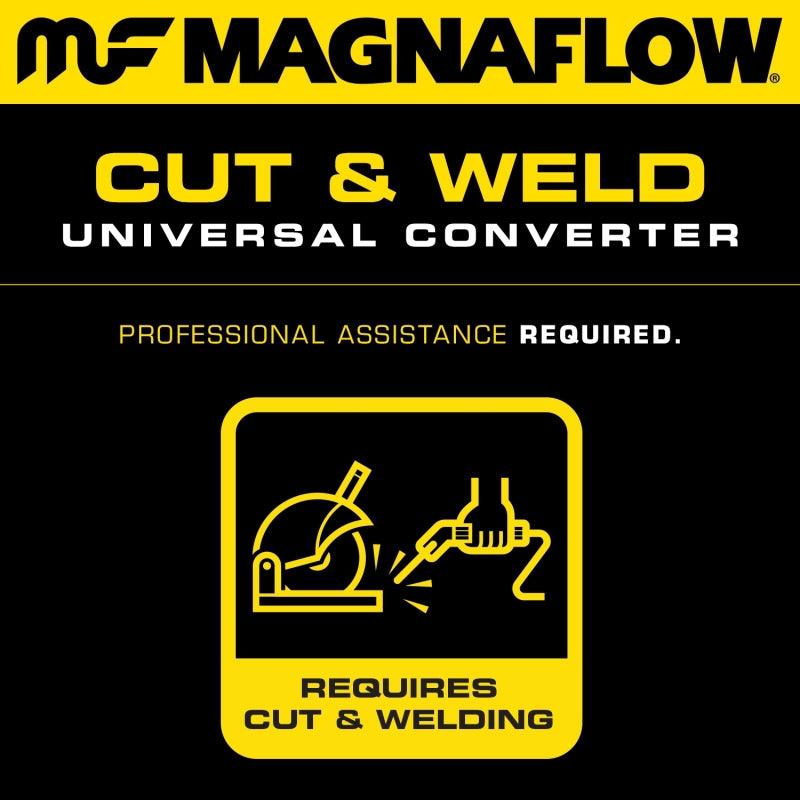 MagnaFlow Conv Universal 2.25 inch PC2 Rear - SMINKpower Performance Parts MAG338105 Magnaflow