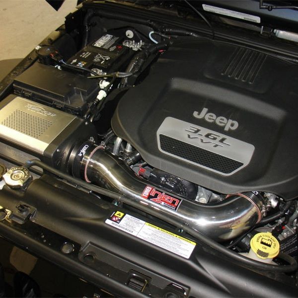 Injen 12-13 Jeep Wrangler JK 3.6L V6 Polished Short Ram Intake w/ Power Flow Box-Cold Air Intakes-Injen-INJPF5003P-SMINKpower Performance Parts