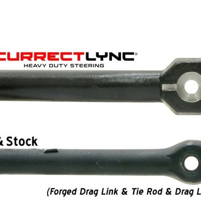 RockJock TJ/LJ/XJ/MJ Currectlync Steering System Bolt-On w/ 1 1/4in Dia. Tie Rod/Forged Drag Link - SMINKpower Performance Parts ROKCE-9701 RockJock