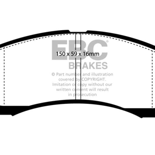 EBC 91-96 Dodge Stealth 3.0 2WD Greenstuff Front Brake Pads-Brake Pads - Performance-EBC-EBCDP2954-SMINKpower Performance Parts