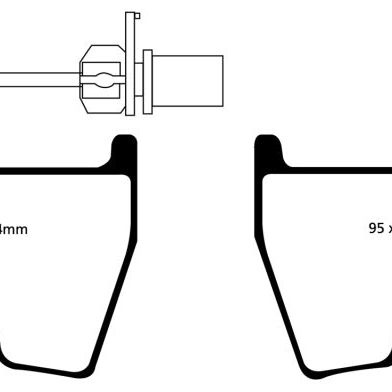 EBC 06-09 Audi RS4 4.2 (Cast Iron Rotors) Redstuff Front Brake Pads-Brake Pads - Performance-EBC-EBCDP31513C-SMINKpower Performance Parts