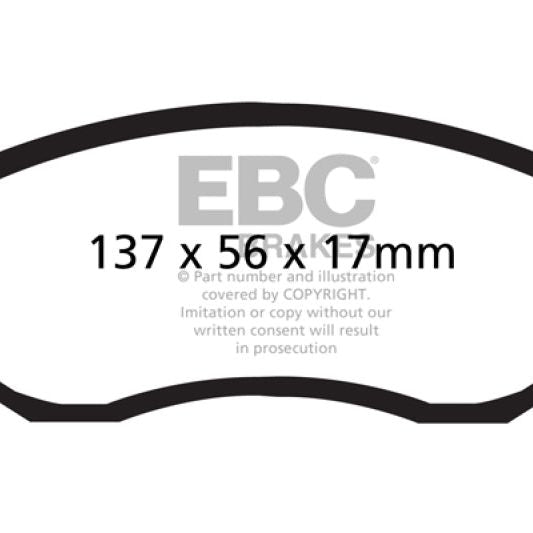 EBC 12+ Scion FR-S 2 Ultimax2 Front Brake Pads-Brake Pads - OE-EBC-EBCUD1539-SMINKpower Performance Parts