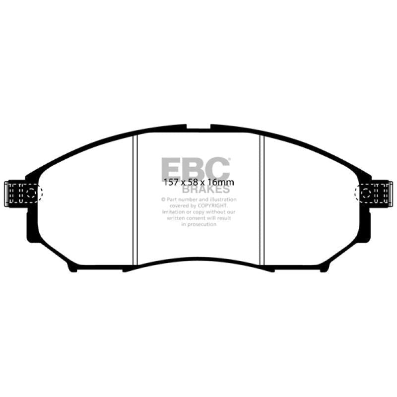 EBC 08-13 Infiniti EX35 3.5 Yellowstuff Front Brake Pads-Brake Pads - Performance-EBC-EBCDP41671R-SMINKpower Performance Parts