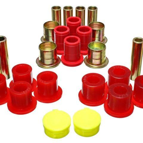 Energy Suspension 87-04 Dodge Dakota / 98-03 Durango 4WD Red Front End Control Arm Bushing Set-Bushing Kits-Energy Suspension-ENG5.3139R-SMINKpower Performance Parts