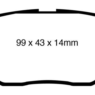 EBC 09-10 Pontiac Vibe 1.8 Redstuff Rear Brake Pads-Brake Pads - Performance-EBC-EBCDP31947C-SMINKpower Performance Parts