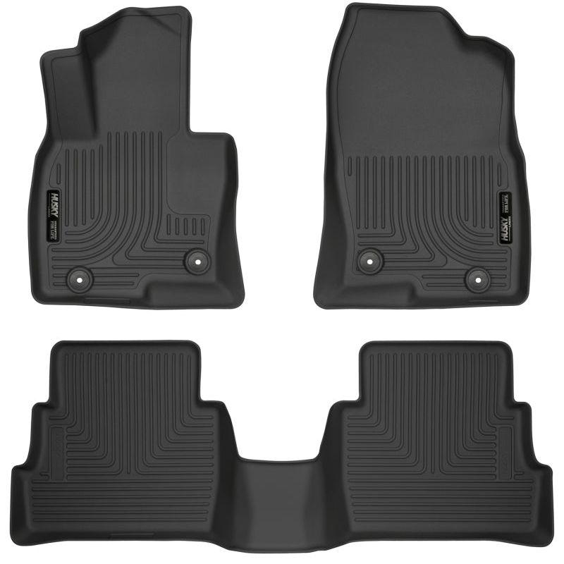 Husky Liners 2017 Mazda CX-5 Weatherbeater Black Front & 2nd Seat Floor Liners-Floor Mats - Rubber-Husky Liners-HSL95641-SMINKpower Performance Parts