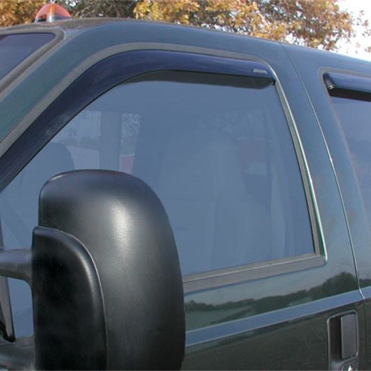 Stampede 1999-2016 Ford F-250 Super Duty Crew Cab Pickup Snap-Inz Sidewind Deflector 4pc - Smoke - SMINKpower Performance Parts STA41123-2 Stampede