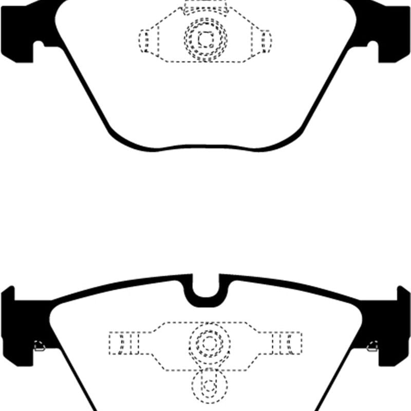 EBC 08-10 BMW M3 4.0 (E90) Redstuff Front Brake Pads-Brake Pads - Performance-EBC-EBCDP31449C-SMINKpower Performance Parts