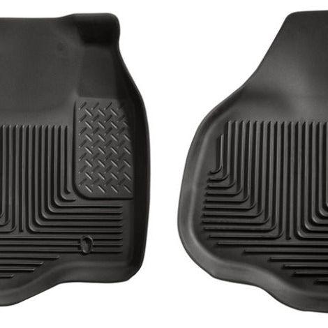 Husky Liners 11-12 Ford F250/F350/F450 Series Reg/Super/Crew Cab X-Act Contour Black Floor Liners-Floor Mats - Rubber-Husky Liners-HSL53301-SMINKpower Performance Parts