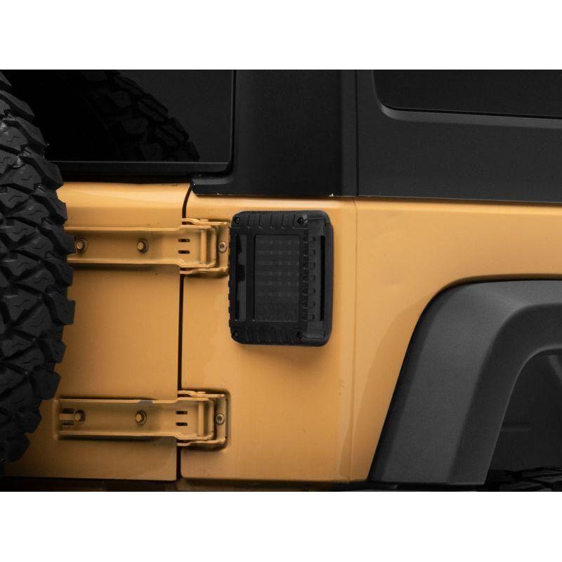 Raxiom 07-18 Jeep Wrangler JK LED Tail Lights- Black Housing (Smoked Lens) - SMINKpower Performance Parts RAXJ115435 Raxiom