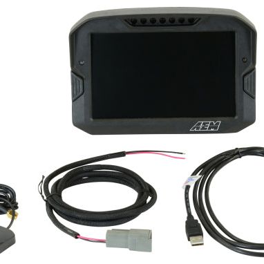 AEM CD-7 Non Logging GPS Enabled Race Dash Carbon Fiber Digital Display w/o VDM (CAN Input Only)-Gauges-AEM-AEM30-5702-SMINKpower Performance Parts
