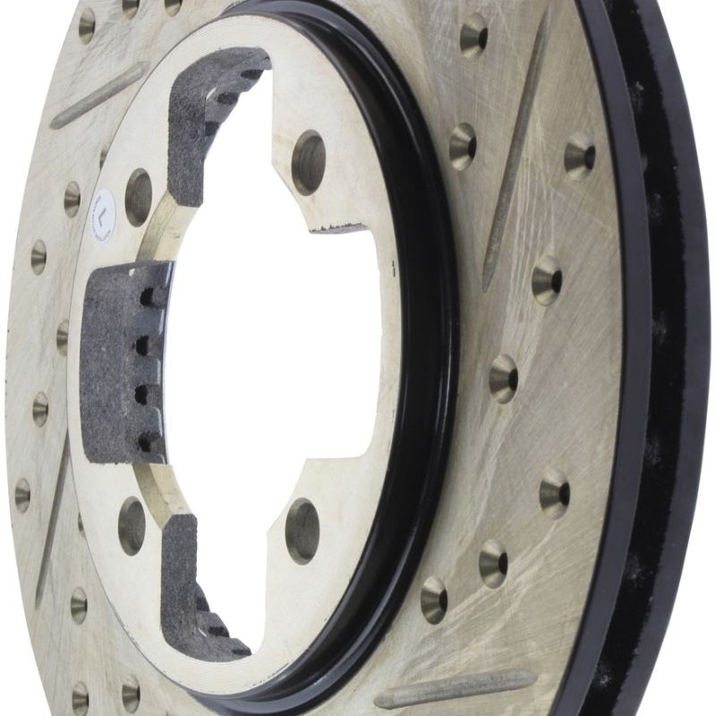StopTech Slotted & Drilled Sport Brake Rotor-Brake Rotors - Slot & Drilled-Stoptech-STO127.42005L-SMINKpower Performance Parts
