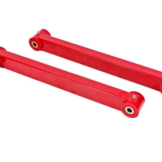 BMR 05-14 S197 Mustang Non-Adj. Boxed Lower Control Arms (Polyurethane) - Red-Control Arms-BMR Suspension-BMRTCA019R-SMINKpower Performance Parts