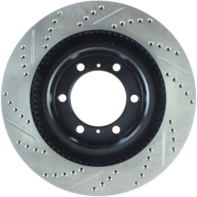 StopTech Slotted & Drilled Sport Brake Rotor-Brake Rotors - Slot & Drilled-Stoptech-STO127.44174L-SMINKpower Performance Parts