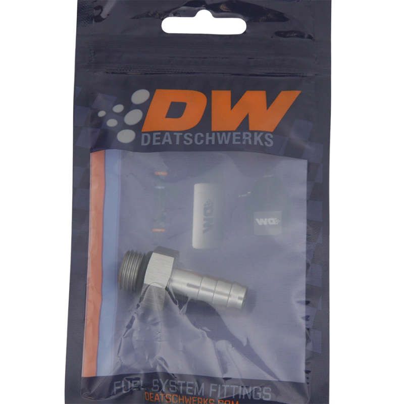 DeatschWerks 6AN ORB Male To 3/8in. Male Triple Barb Fitting (Incl. O-Ring)-Fittings-DeatschWerks-DWK6-02-0501-SMINKpower Performance Parts