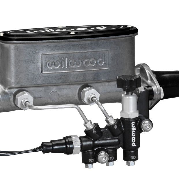 Wilwood HV Tandem M/C Kit w L/H Bracket & Prop Valve - 1in Bore - SMINKpower Performance Parts WIL261-13269 Wilwood