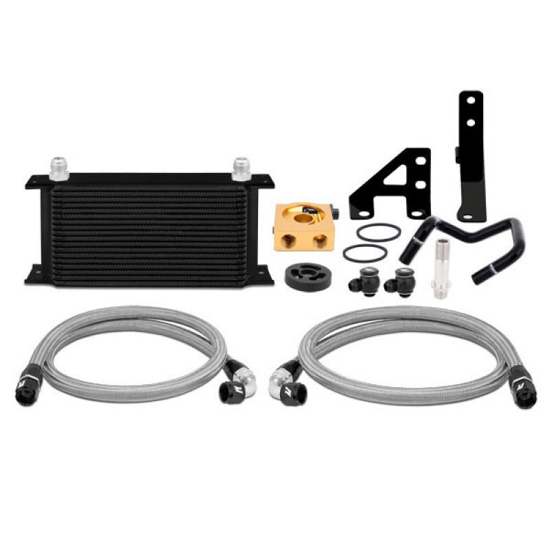 Mishimoto 2015 Subaru WRX Thermostatic Oil Cooler Kit - Black-Oil Coolers-Mishimoto-MISMMOC-WRX-15TBK-SMINKpower Performance Parts