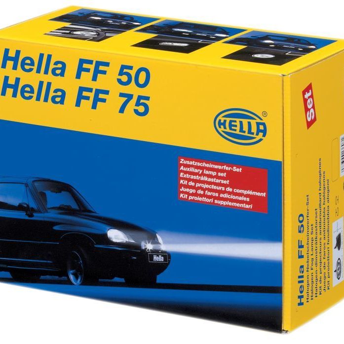 Hella FF75 Series H7 12V/55W Hallogen Fog Lamp Kit - SMINKpower Performance Parts HELLA008284801 Hella