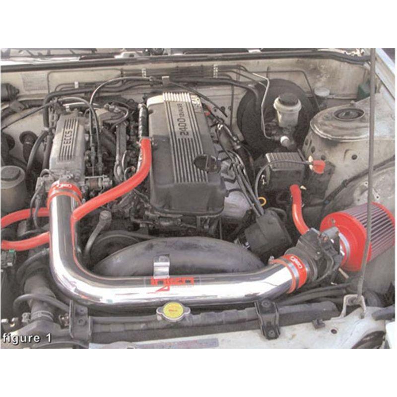 Injen 89-90 Nissan 240SX L4 2.4L Black IS Short Ram Cold Air Intake - SMINKpower Performance Parts INJIS1910BLK Injen