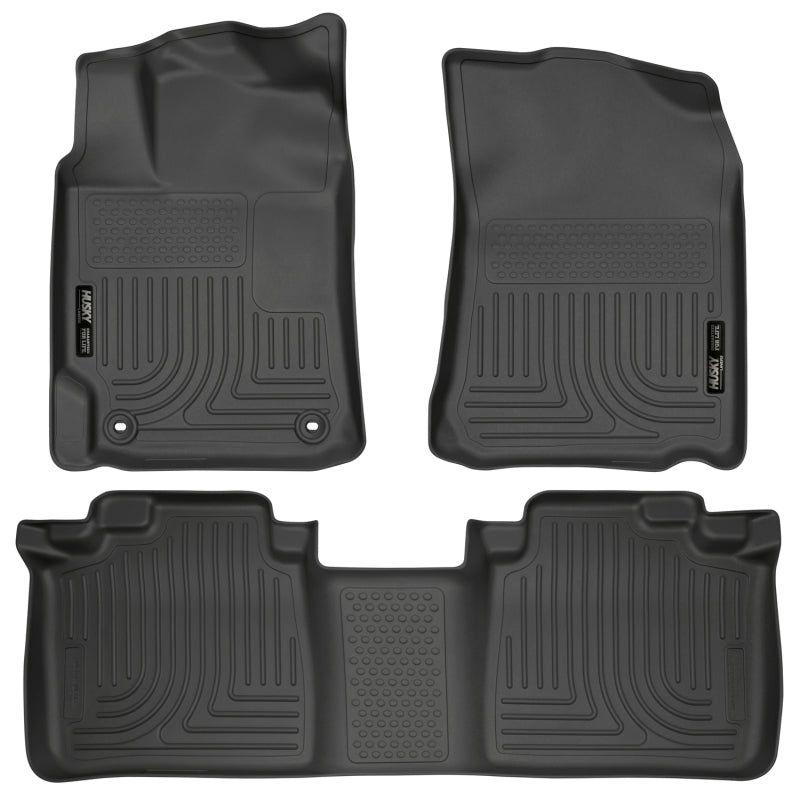 Husky Liners 2012 Toyota Camry WeatherBeater Combo Black Floor Liners-Floor Mats - Rubber-Husky Liners-HSL98901-SMINKpower Performance Parts