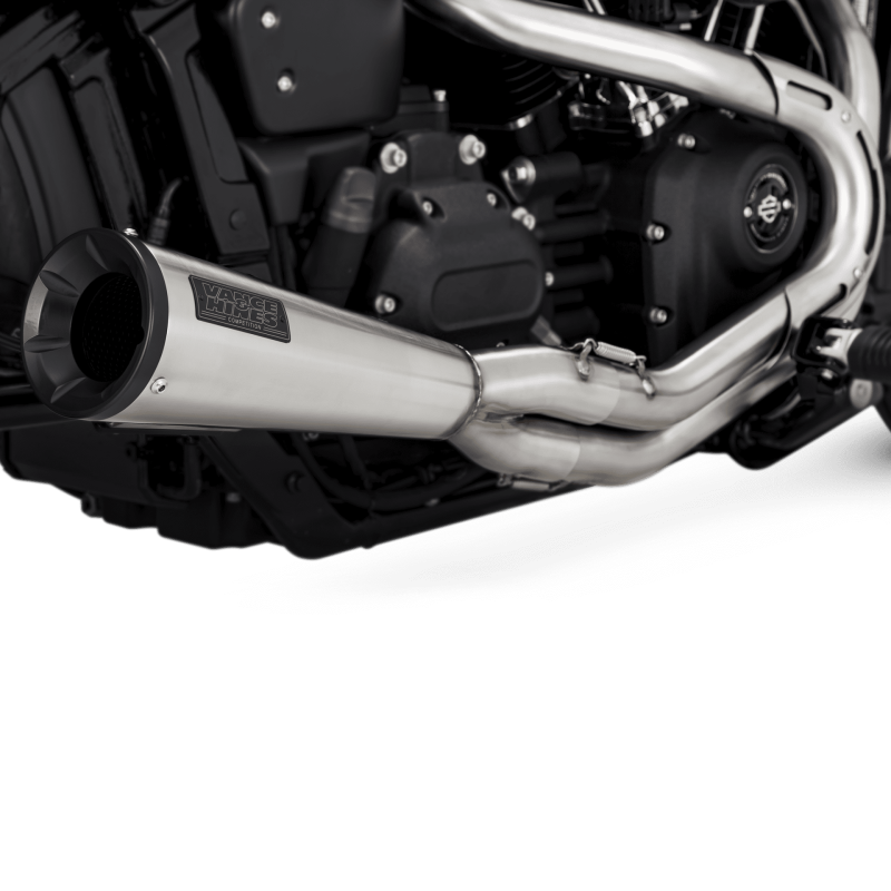 Vance & Hines HD Dyna 91-17 Upsweep SS 2-1 PCX Full System Exhaust - SMINKpower Performance Parts VAH27325 Vance and Hines