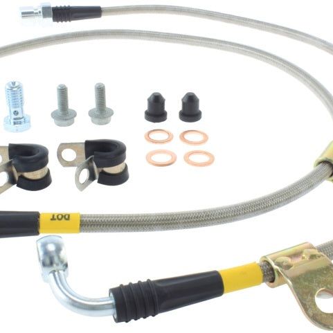 StopTech 05 Chrysler 300C 5.7L V8 w/ Vented Rear Disc Stainless Steel Front Brake Lines-Brake Line Kits-Stoptech-STO950.63003-SMINKpower Performance Parts
