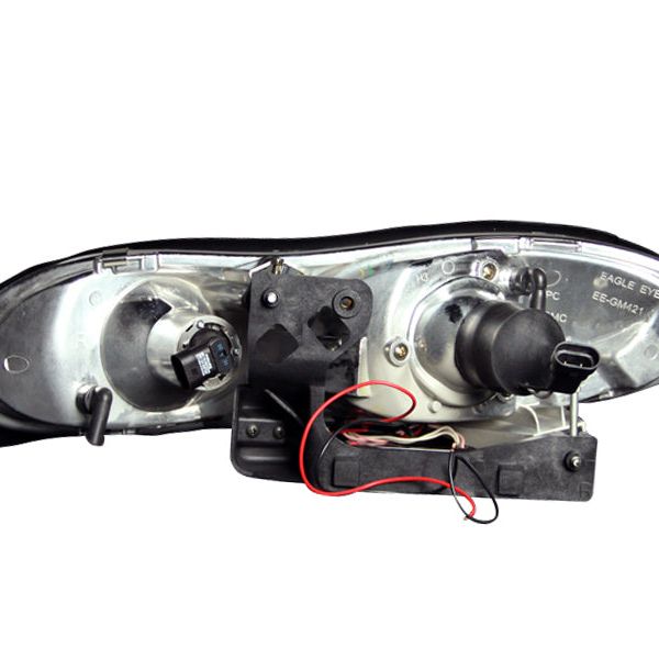 ANZO 1998-2002 Chevrolet Camaro Projector Headlights w/ Halo Black-Headlights-ANZO-ANZ121160-SMINKpower Performance Parts