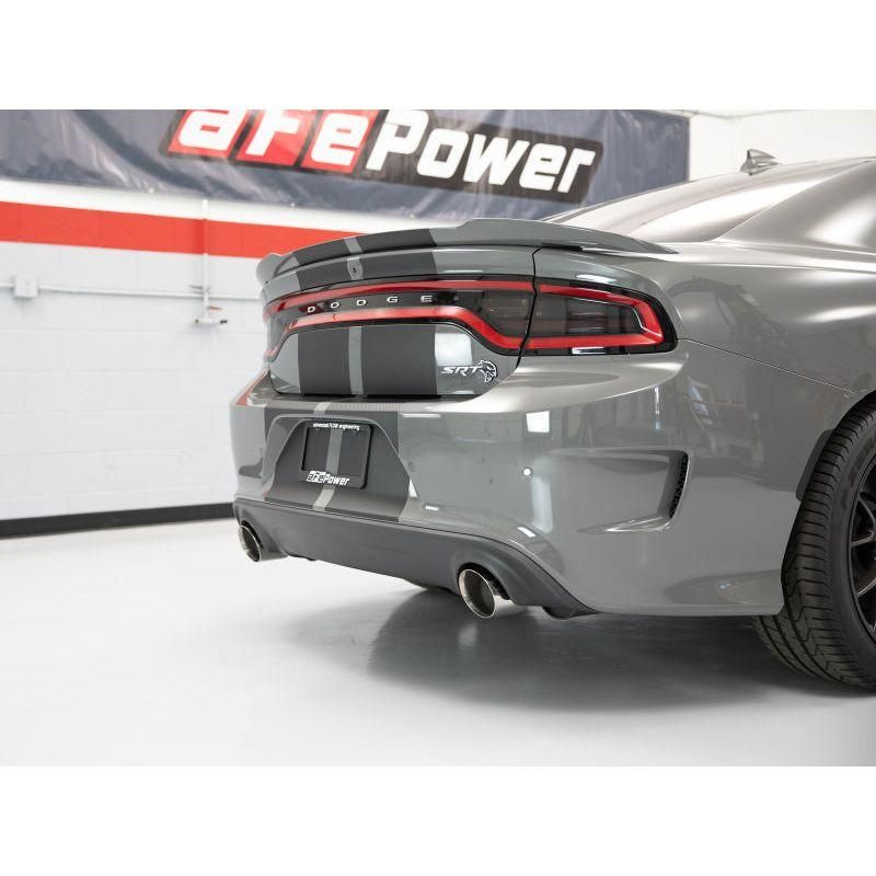 aFe MACH Force-XP 4-1/2in Polished OE Replacement Exhaust Tips - 15-19 Dodge Charger/Hellcat - afe-mach-force-xp-4-1-2in-polished-oe-replacement-exhaust-tips-15-19-dodge-charger-hellcat