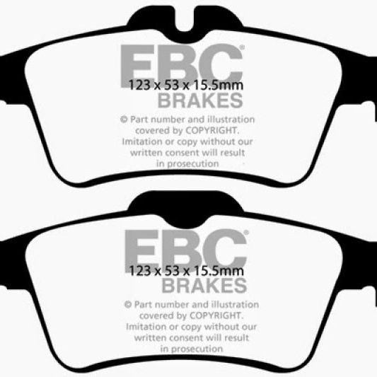 EBC 08-10 Chevrolet Cobalt 2.0 Turbo (SS) Yellowstuff Rear Brake Pads-Brake Pads - Performance-EBC-EBCDP41749R-SMINKpower Performance Parts