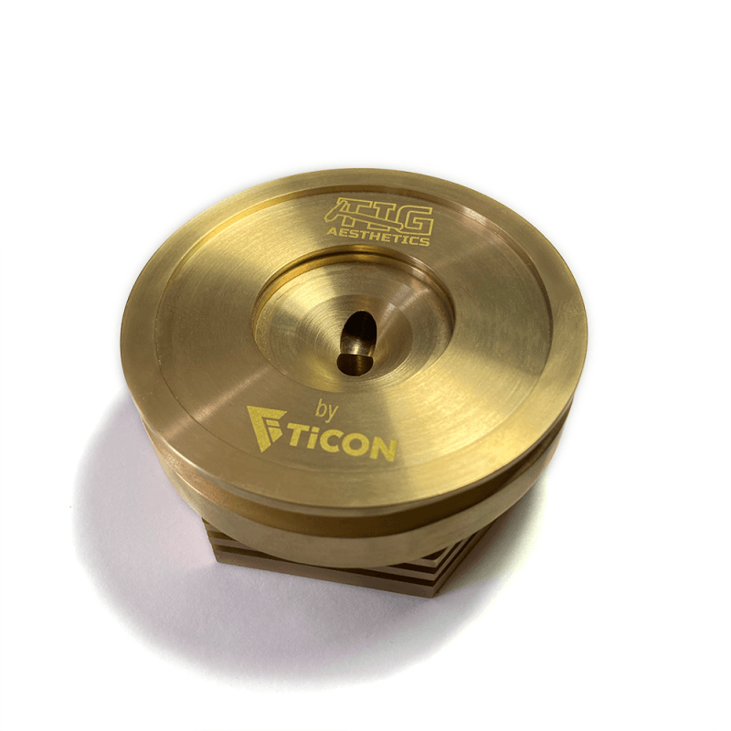 Ticon Industries Tig Aesthetics 3in Universal Vband Heat Sink w/ Purge - Tellurium Copper - SMINKpower Performance Parts TIC903-75076-1001 Ticon